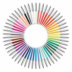 Set pixuri Parker Jotter Original, geantă 57 pixuri Jotter diferite culori