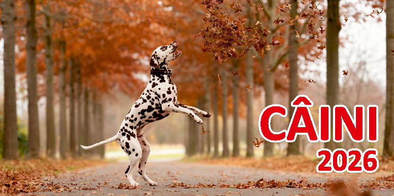 Calendar de birou 2026, Câini, Darcom