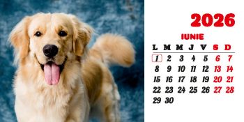 Calendar de birou 2026, Câini, Darcom