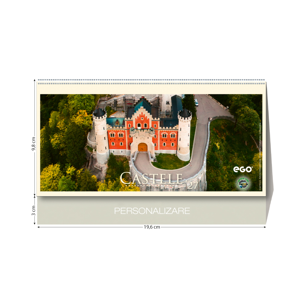 Calendar de birou “Castele”, colecția EGO, Arta Grafica