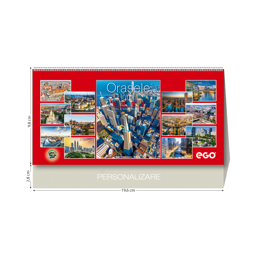 Calendar de birou “Orașe pe firul apei”, colecția EGO, Arta Grafica