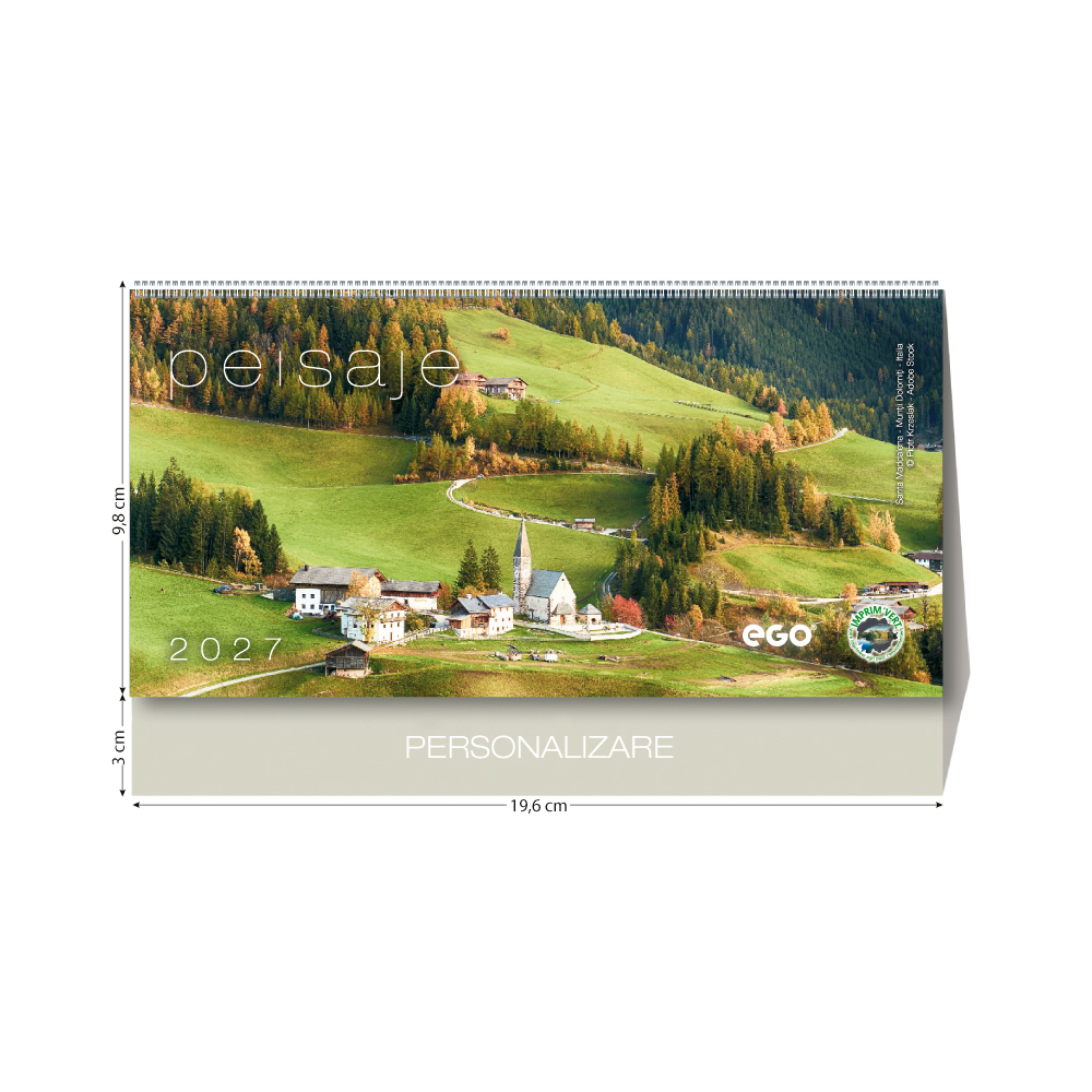 Calendar de birou “Peisaje”, colecția EGO, Arta Grafica