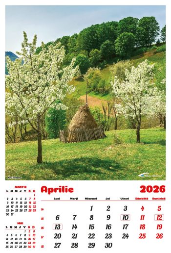 Calendar de perete 2026, Gorjul inedit, Darcom