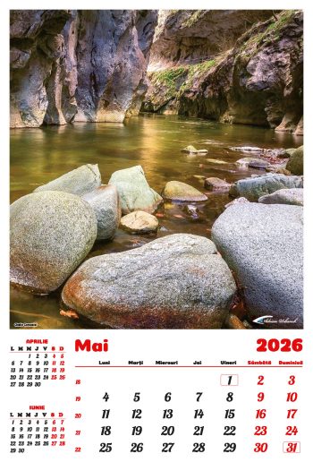 Calendar de perete 2026, Gorjul inedit, Darcom