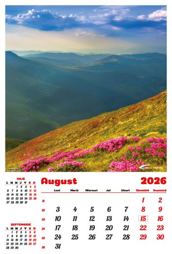 Calendar de perete 2026, Gorjul inedit, Darcom