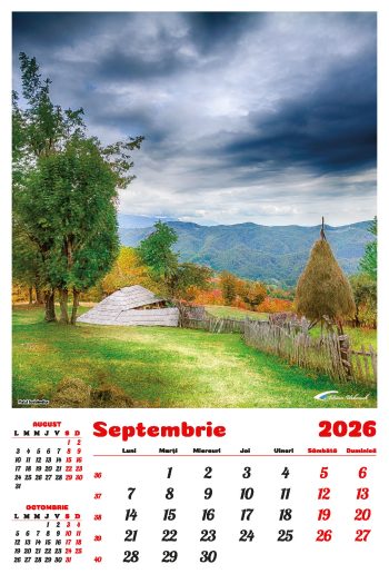 Calendar de perete 2026, Gorjul inedit, Darcom