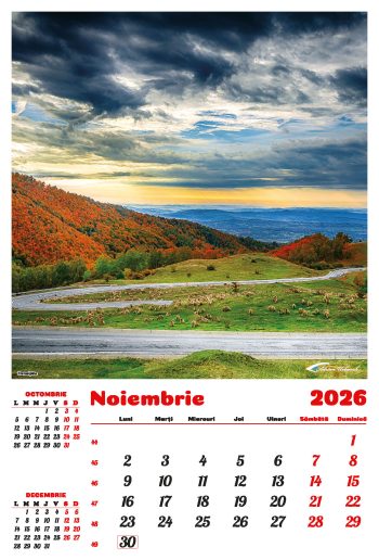 Calendar de perete 2026, Gorjul inedit, Darcom