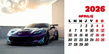 Calendar de birou 2026, Mașini, Darcom