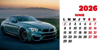Calendar de birou 2026, Mașini, Darcom
