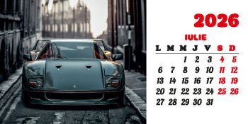 Calendar de birou 2026, Mașini, Darcom
