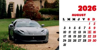Calendar de birou 2026, Mașini, Darcom