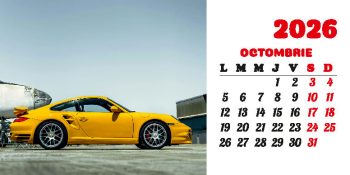 Calendar de birou 2026, Mașini, Darcom