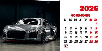 Calendar de birou 2026, Mașini, Darcom