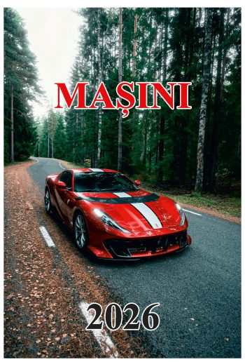 Calendar de perete 2026, Mașini, Darcom