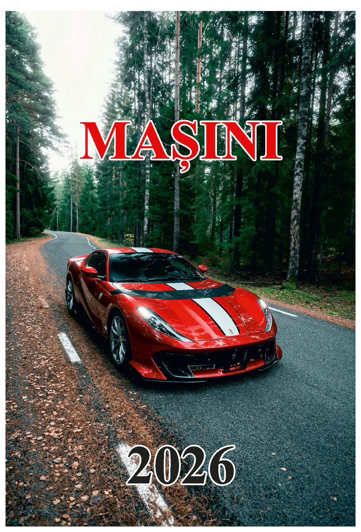 Calendar de perete 2026, Mașini, Darcom