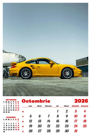 Calendar de perete 2026, Mașini, Darcom