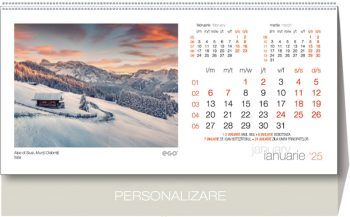 Calendar de birou “Peisaje”, colecția EGO, Arta Grafica