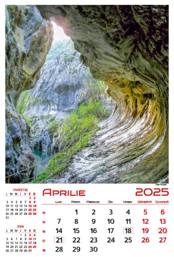 Calendar de perete 2025, Gorjul inedit, Darcom