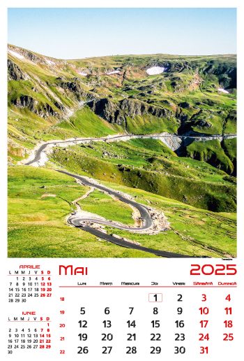 Calendar de perete 2025, Gorjul inedit, Darcom