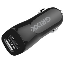 Încărcător auto, Grixx Optimum, 2 x USB, 3.1A, Grixx