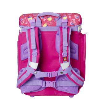 Ghiozdan școală Explorer cu sac sport, LEGO Core Line, design roz Friends Cupcake, Lego