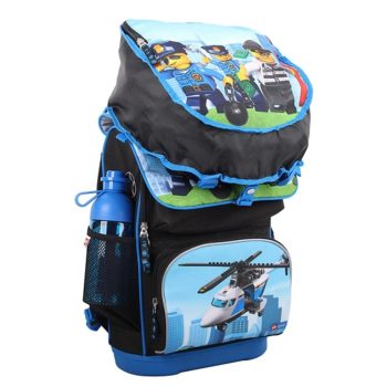 Ghiozdan școală Maxi cu sac sport, LEGO Core Line, design City Police Chopper, Lego