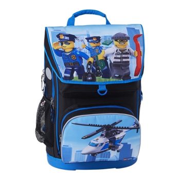 Ghiozdan școală Maxi cu sac sport, LEGO Core Line, design City Police Chopper, Lego