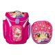 Ghiozdan școală Explorer cu sac sport, LEGO Core Line, design roz Friends Cupcake, Lego