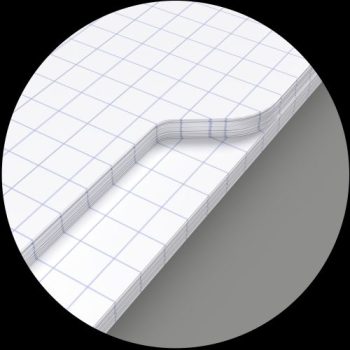 Caiet Oxford Open Flex Duo, A4, 60 file, hârtie Optik 90 g/mp, coperta pp, 2 separatoare plastic, culori asortate, pătrățele