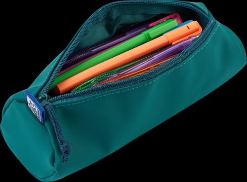 Penar Oxford, tip etui rotund, culoare verde