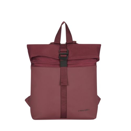 Rucsac Bruce – Los Angeles Rolltop, dimensiuni 27 x 8 x 33 cm, culoare burgundy, New Rebels