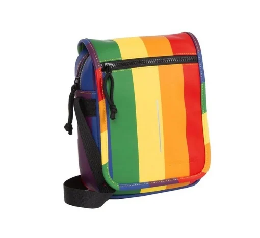 Rucsac Mart – Louisville Flapover, dimensiuni 18 x 7 x 23 cm, model Rainbow, New Rebels