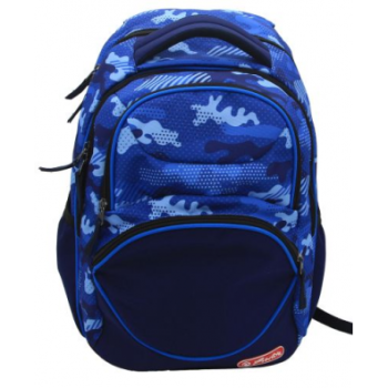 Rucsac Zipper Cube, motiv Blue Army, Herlitz