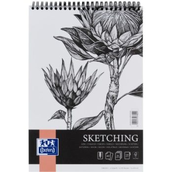 Bloc desen Oxford Sketching A3, 50 file, 120 g/mp, FSC® mix 70%, spiră dublă, colecția Artistic