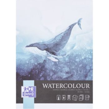 Bloc desen Oxford Watercolour A4, 20 file, 300 g/mp, FSC® mix 70%, lipit 4 laturi, colecția Artistic