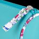 Penar Oxford Floral Pastel, tip etui rotund, culoare turcoaz