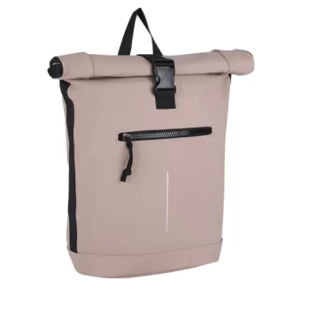 Rucsac Mart-New York Rolltop, dimensiuni 30 x 12 x 43 cm, culoare roz, New Rebels