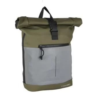 Rucsac Bowie – New York Rolltop, dimensiuni 30 x 12 x 43 cm, culoare olive, New Rebels