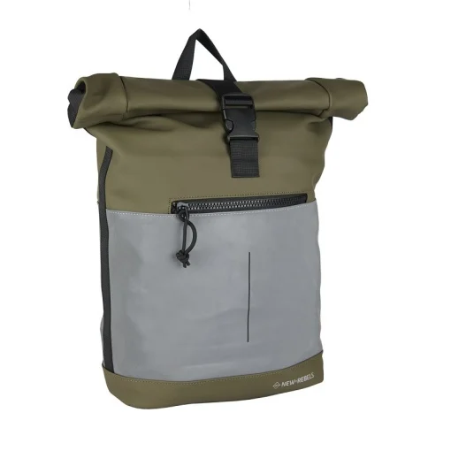 Rucsac Bowie – New York Rolltop, dimensiuni 30 x 12 x 43 cm, culoare olive, New Rebels