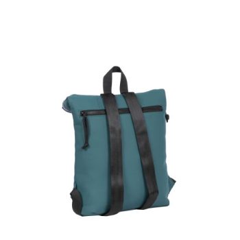 Rucsac Mart-Los Angeles Rolltop Mini, dimensiuni 27 x 8 x 33 cm, culoare petrol, New Rebels