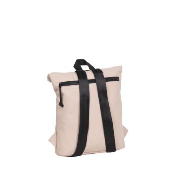 Rucsac Mart-Los Angeles Rolltop Mini, dimensiuni 27 x 8 x 33 cm, culoare roz deshis, New Rebels