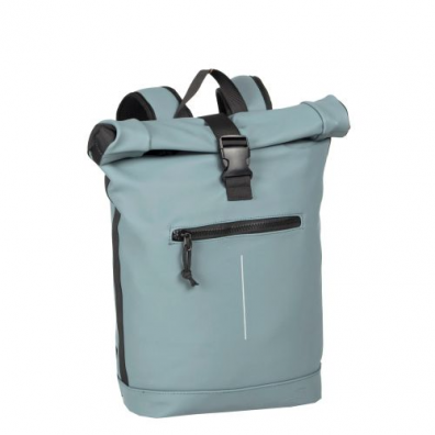 Rucsac Mart-New York Rolltop, dimensiuni 30 x 12 x 43 cm, culoare albastru deschis, New Rebels