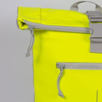 Rucsac Mart-New York Rolltop, dimensiuni 30 x 12 x 43 cm, culoare galben neon, New Rebels