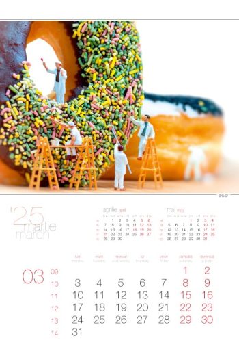 Calendar de perete 2025, ”Miniaturi”, Colecția EGO, Arta Grafica