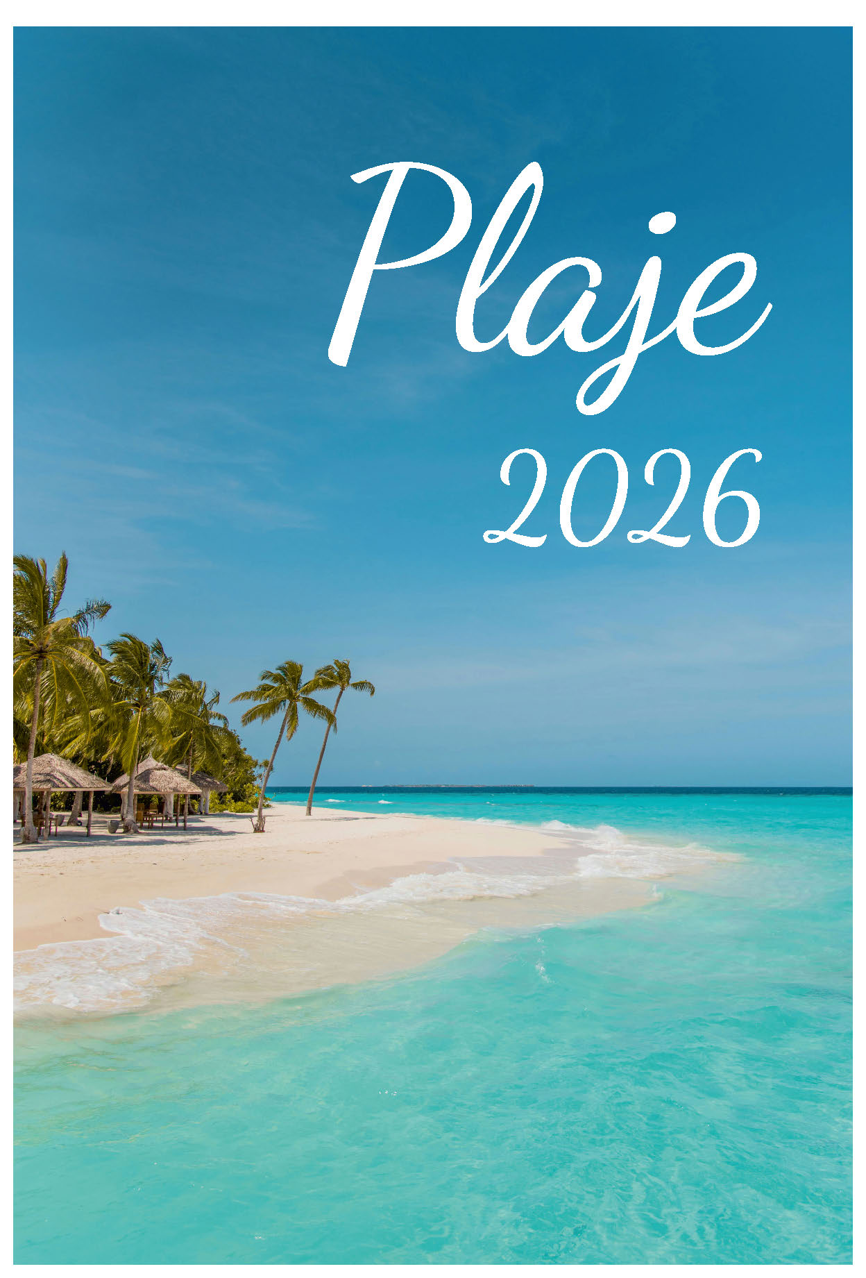 Calendar de perete 2026, Plaje, Darcom