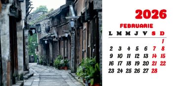 Calendar de birou 2026, Străzi, Darcom