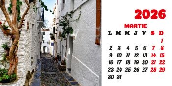 Calendar de birou 2026, Străzi, Darcom