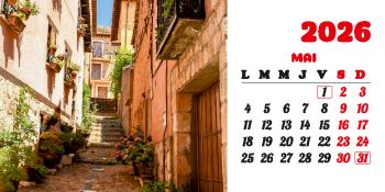 Calendar de birou 2026, Străzi, Darcom