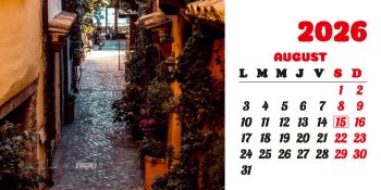 Calendar de birou 2026, Străzi, Darcom