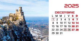 Calendar de birou 2025, Castele, Darcom